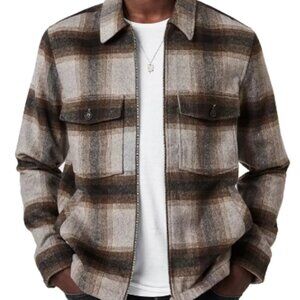 NWT ALLSAINTS Vonroe LS Shirt / Shacket / Jacket, Size Small